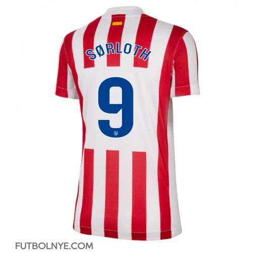 Camiseta Atletico Madrid Alexander Sorloth #9 Primera Equipación para mujer 2025-26 manga corta